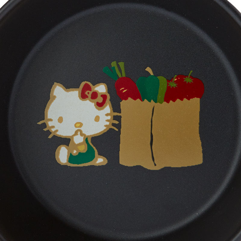 YOKKAICHI BANKOYAKI Banko Ware Ajillo Pot Medium (HK) 四日市万古烧 X 三丽鸥 单柄陶瓷平底锅盘 中号 (凯蒂猫) 600ml