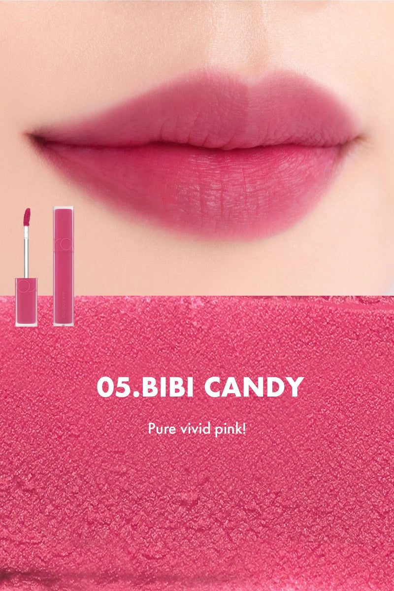 rom&nd Blur Fudge Tint Lip Color #05 Bibi Candy 5.0g 韩国rom&nd迷雾软糖系列持久显色丝绒哑光唇釉 #05 比比软糖 5.0g