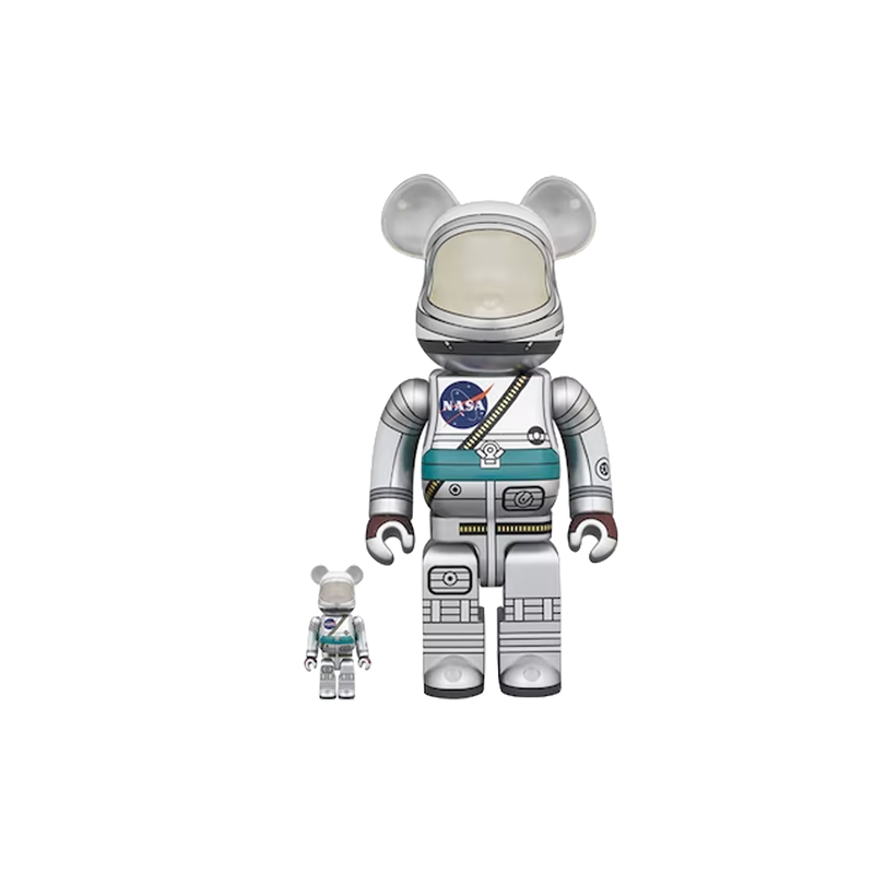Bearbrick Project Mercury Astronaut 100% & 400% Set Edition 日本Bearbrick X NASA系列100% & 400%组合摆件