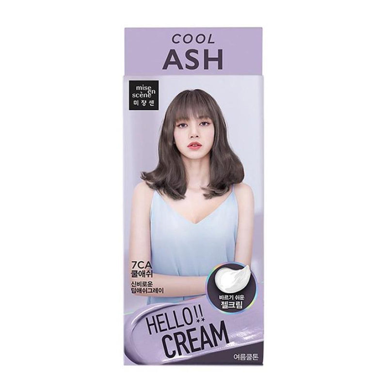 MISE EN SCENE HELLO CREAM HAIR COLOR (7CA Cool Ash) 爱茉莉 HELLO Cream 染发剂 (7CA 冷灰色)
