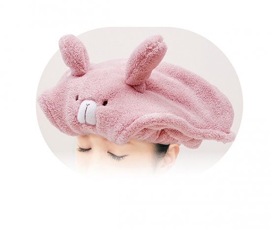 HONYARADOH Microfiber Hair Dry Cap (Rabbit) 虹雅堂 超细纤维干发帽  (兔子)