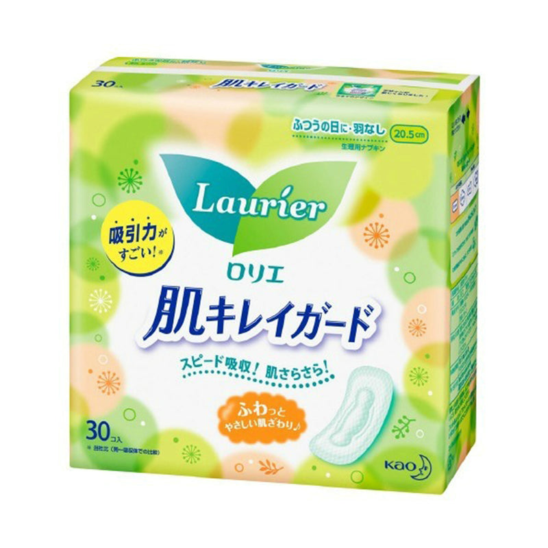 LAURIER SANITARY NAPKIN Wingless FOR MODERATE DAY 20.5CM (30 PCS)
