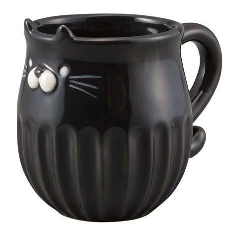Decole Concombre Cute cattail cup (Black Cat) 日本Decole Concombre 可愛貓尾杯 (黑猫)