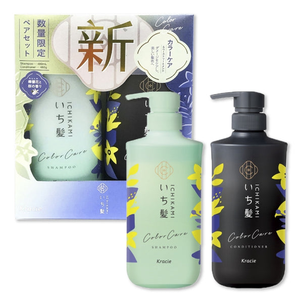 KRACIE ICHIKAMI SP&CD PAIR SET COLOR CARE 日本KRACIE洗髮水套裝（檸檬花香）