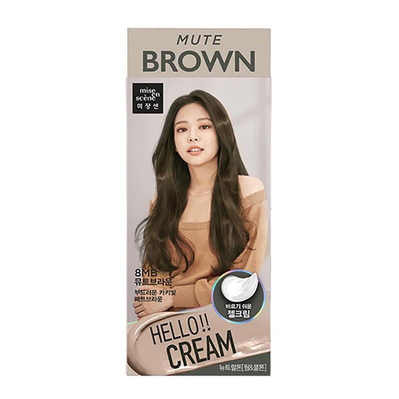 MISE EN SCENE HELLO CREAM HAIR COLOR (8MB Mute Brown) 爱茉莉 HELLO Cream 染发剂 (8MB 多彩棕色)