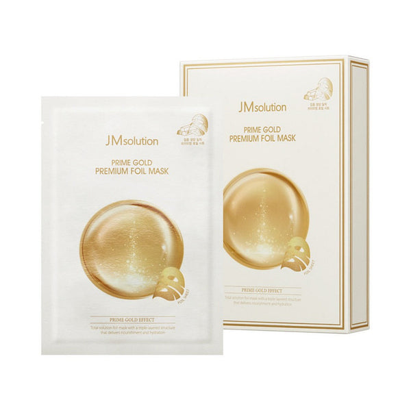 JMsolution Prime Gold Premium Foil Mask 10pcs/box 肌司研 至臻黄金赋颜面膜 10片/盒