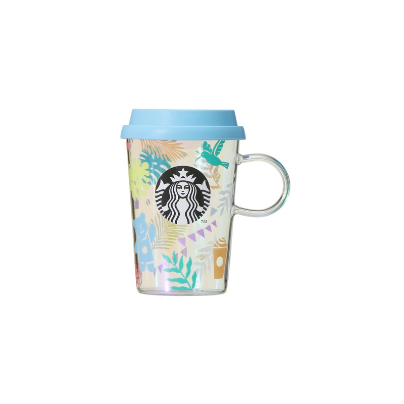Japan Starbucks 2022 Summer Limited Heat-Resistant Colorful Summer Glass Mug 355ml 日本星巴克2022夏季限定系列-色彩夏日耐热玻璃杯 355毫升