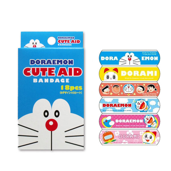 SANTAN Cute Aid Bandages (Doraemon) 18pcs/box 日本SANTAN 防水卡通创口贴 (多啦A梦) 180枚/盒