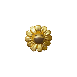 Takashi Murakami Flowers ComplexCon Pin - Gold 1pc  日本村上隆七彩太阳花胸针 - 金色 1枚