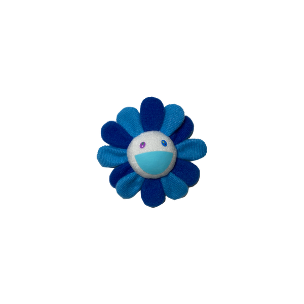 Takashi Murakami Flowers Plush Pin - Blue 1pc 日本村上隆七彩太阳花毛绒胸针 - 蓝色 1枚