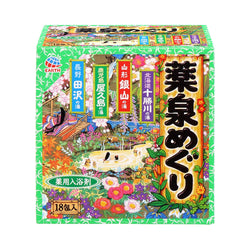 YAKU-SEN MEGURI Japanese Onsen Bath Salt Assortment 18-Sachet 温泡露天温泉入浴剂