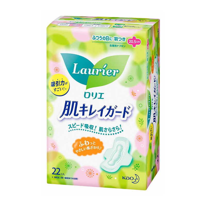 LAURIER SANITARY NAPKIN WITH WINGS FOR MODERATE DAY 20.5CM (22 PCS)