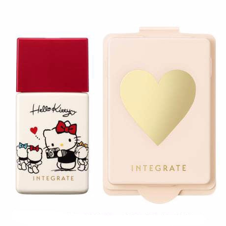 Shiseido INTEGRATE Hk Limited Design Pro Finish Liquid Foundation Special Set (10 Ochre)  日本资生堂 INTEGRATE完美意境凯蒂猫联名限定柔焦轻透美肌粉底液 (10亮白色)
