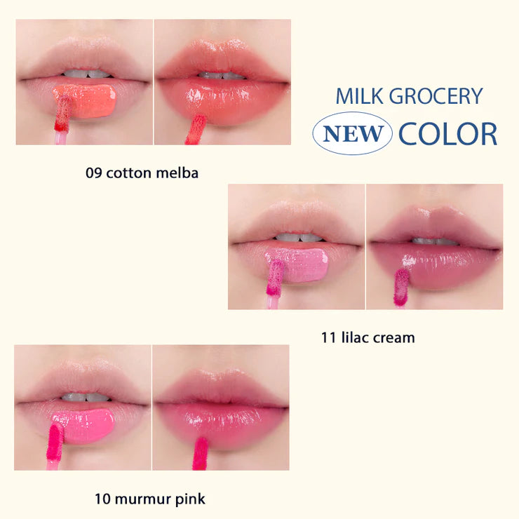 rom&nd dewyful water tint milk grocery Lip color #9 Cotton Melba 5.0g 韩国rom&nd牛奶丰润保湿唇釉 #9 棉花糖 5.0g