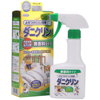 Uyeki DaniClin Anti-Mites W Care Repellent Scent-Free Spray 日本UYEKI 双效除螨清洁喷剂 无香型 250ml