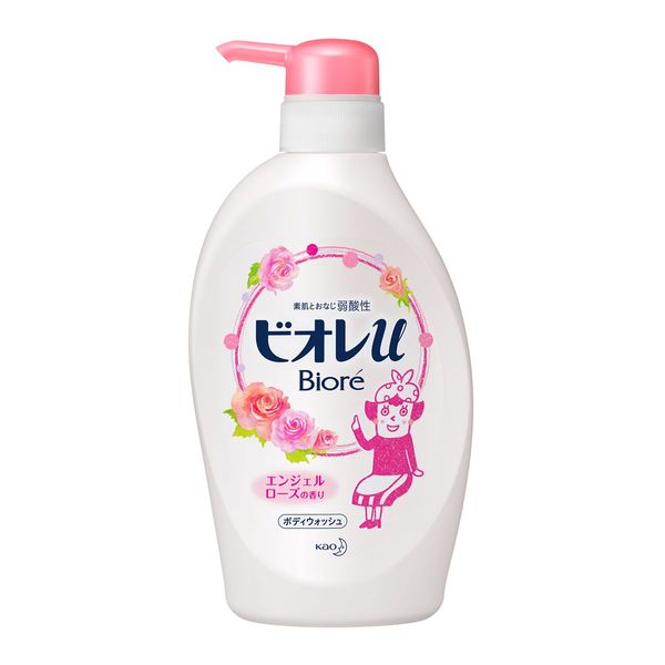 KAO BIORE U Body Soap (Angel Rose) 花王 碧柔天使玫瑰花香沐浴露 480ml