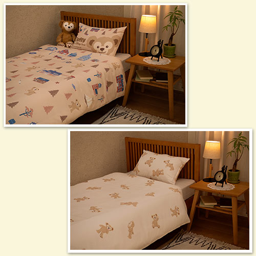 TOKYO The Bear of Happiness and Luck Quilt Cover & Pillow Case Set 东京迪士尼 达菲和他的朋友们 被套和枕头套套装