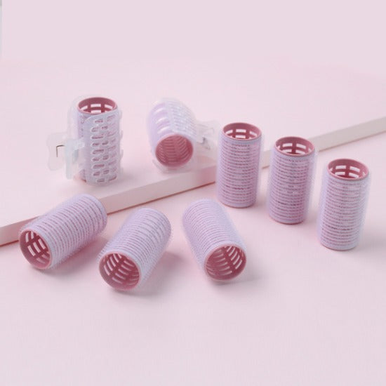 GLOSS & GLOW All-Round Hair Rollers 30mm (Floral Obzet) 8pcs/box 韩国Gloss & Glow 全能卷发筒 30mm (花卉粉) 8枚入/盒