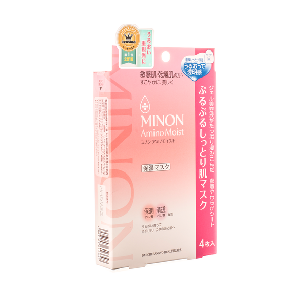 Minon Amino Moist Face Mask 4 sheet  MINON氨基酸保湿面膜 敏感肌用
