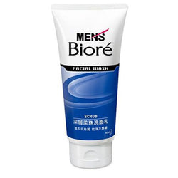 Biore Men's Facial Wash Scrub 碧柔 男士深层柔珠洗面奶 130g
