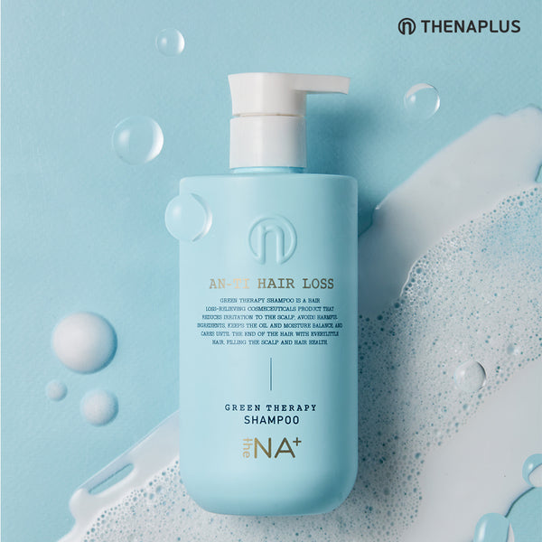 THE NA+ An-Ti Hair Loss Green Therapy Shampoo 韩国The NA+ 绿色疗法护发防脱发洗发水 500ml