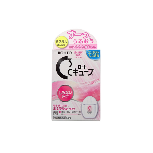 Rohto C Cube Eye Drops 13ml 日本乐敦C3角膜保护温和款眼药水 13ml