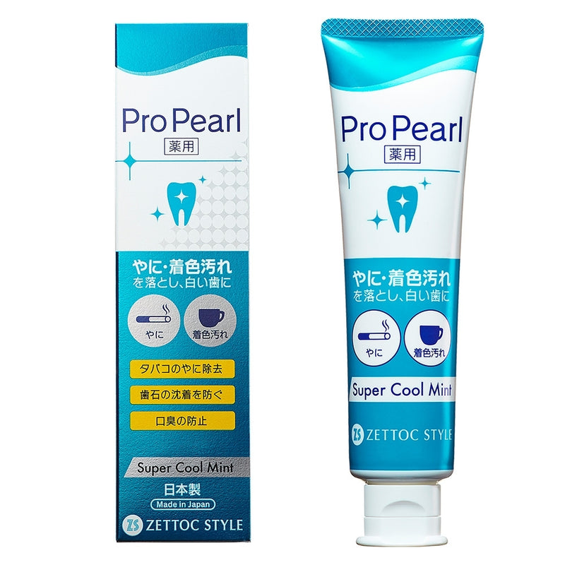 ZETTOC STYLE Pro Pearl Whitening Toothpaste(Super Cool Mint) 100g 泽托克 亮白去渍牙膏 (超级清凉薄荷) 100g