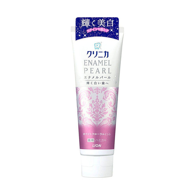 LION Clinica ENAMEL PEARL Medicated Toothpaste #White Flower Mint 日本LION狮王 CLINICA酵素珍珠美白牙膏(百花薄荷) 130g