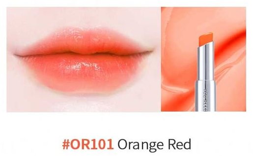 YNM Candy Honey lip Balm (OR101 Orange Red) 韩国YNM 美人鱼温感变色润唇膏 (橘色) 3g