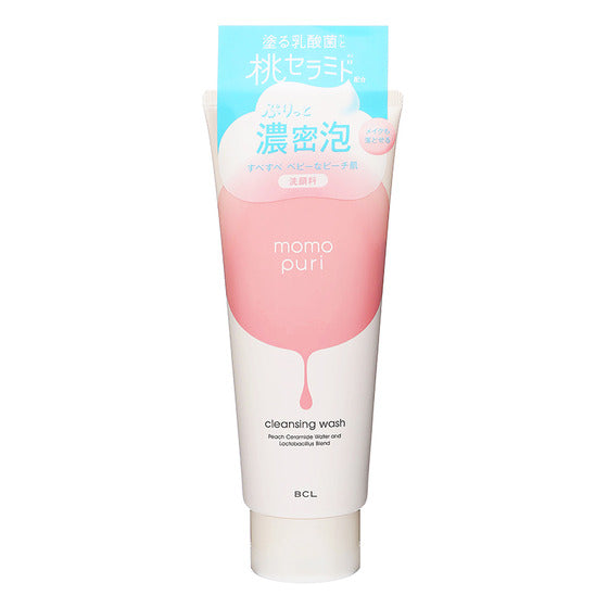 BCL MOMO PURI Cleansing Wash 日本BLC 蜜桃泡沫清洁卸妆洗面奶 150g