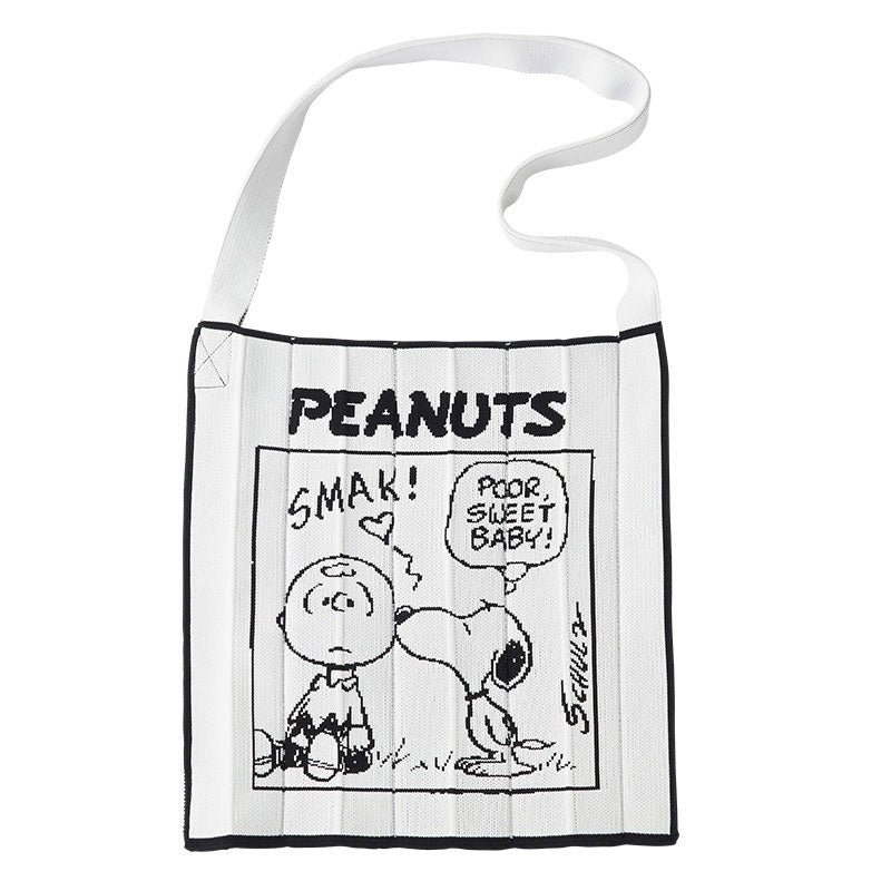 KNT365 x PEANUTS Co-Knitty Recycled Tote Bag (Comic) 日本KNT365 x PEANUTS 环保材质针织百褶包 (漫画款)