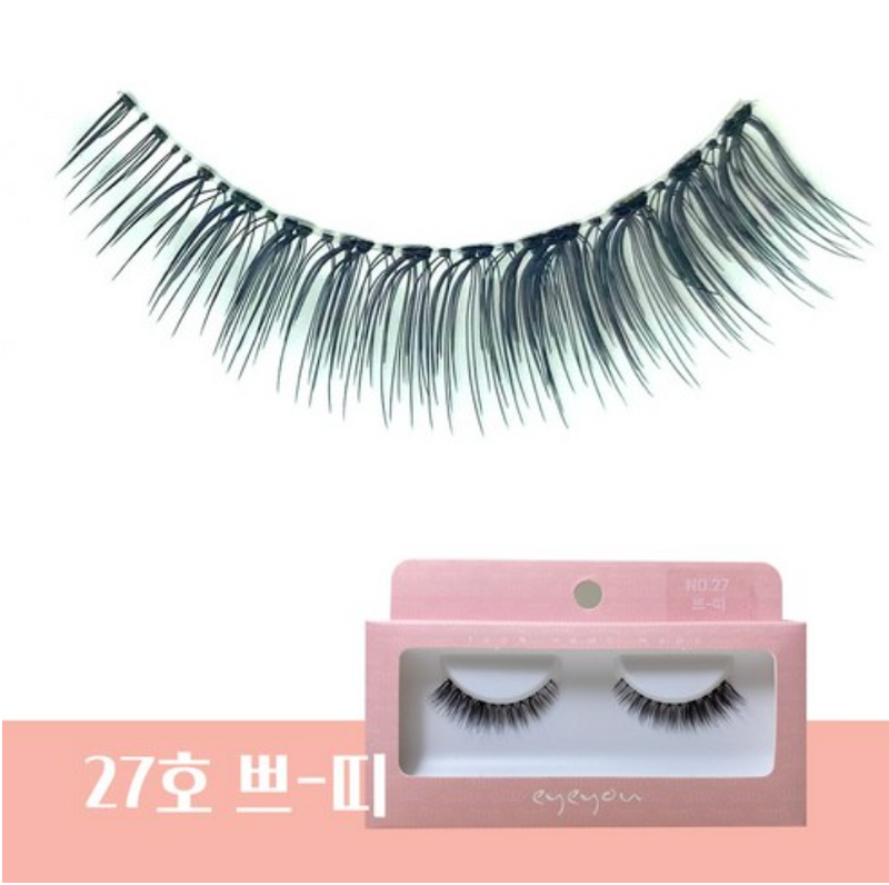 EYEYOU 100% Hand Made Eyelashes (NO.27-Puffy) 韩国EYE YOU 100％纯手工睫毛 (NO.27-蓬松)