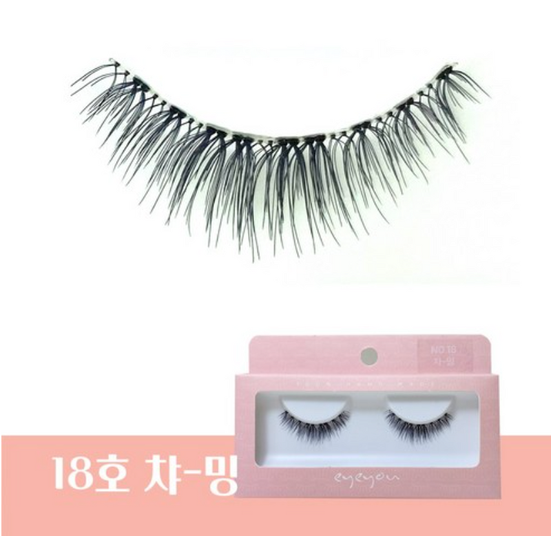 EYEYOU 100% Hand Made Eyelashes (NO.18-Charming) 韩国EYE YOU 100％纯手工睫毛 (NO.18-迷人)