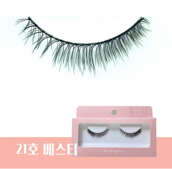 EYEYOU 100% Hand Made Eyelashes (NO.21-Bestie) 韩国EYE YOU 100％纯手工睫毛 (NO.21-好朋友)