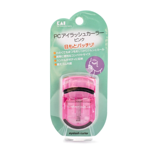 KAI Eyelash Curler Pink 1pc 日本KAI贝印便携式局部卷翘持久睫毛夹 粉色款