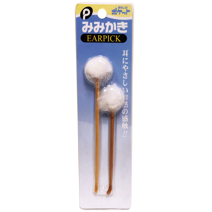 Bamboo Ear Pick 2pc 木質耳棒 2支