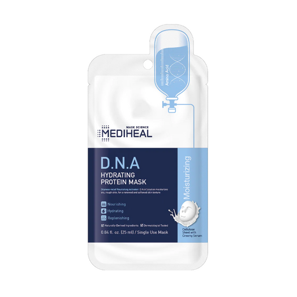 MEDIHEAL D.N.A Hydrating Protein Mask 1pc 美迪惠尔 D.N.A保湿蛋白面膜 1片