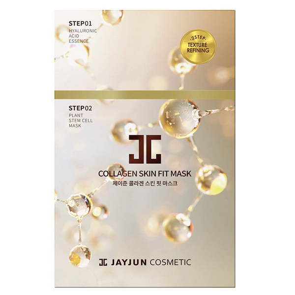 JayJun Collagen Skin Fit Mask 10pcs/box 捷俊 植物干细胞胶原蛋白面膜 (10片/盒)