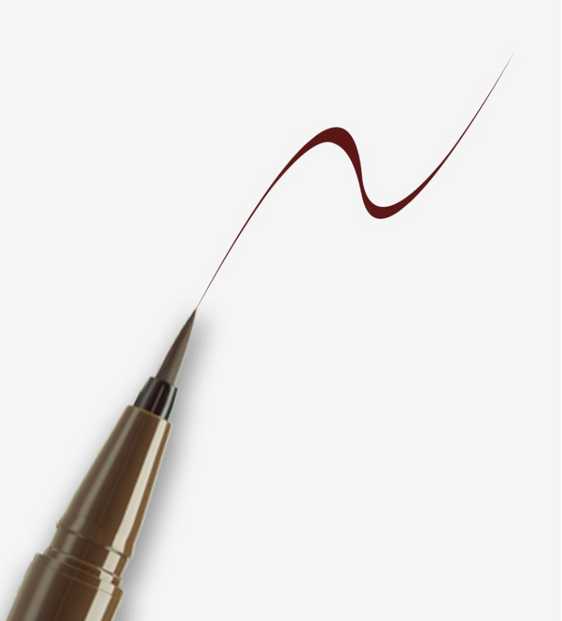 D-UP Silky Liquid Eyeliner (Natural Brown) 日本D-UP 极细丝滑防水眼线液笔 (自然棕) 0.4ml