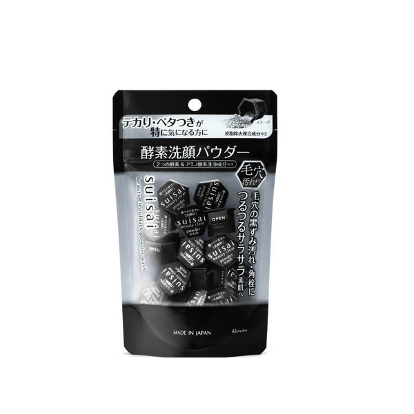 Kanebo Suisai Beauty Clear Black Powder Wash 15pcs 嘉娜宝 黑炭泥净透酵素洗颜粉 15枚