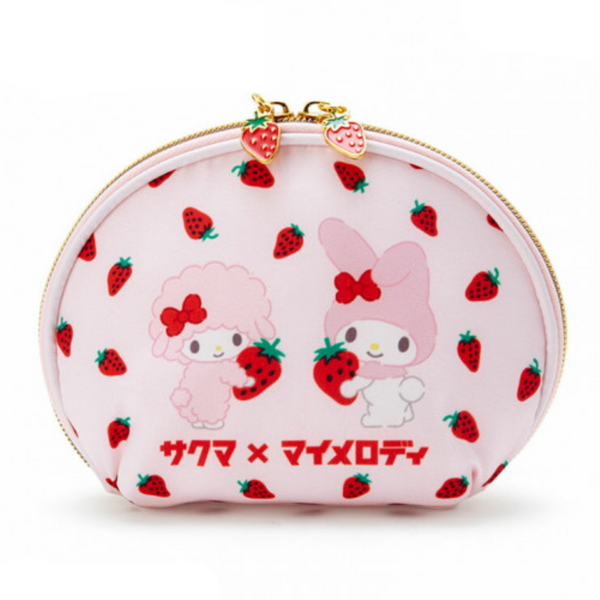 My Melody x Sakuma Strawberry Pouch 三丽鸥 美乐蒂x彼安諾草莓造型化妝收納包