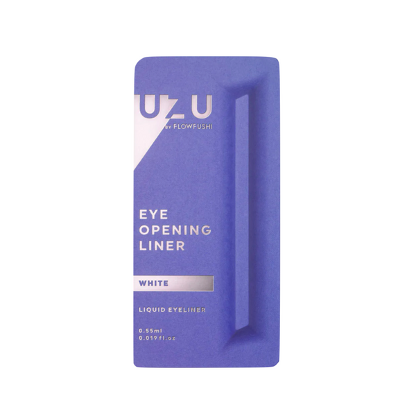 UZU BY FLOWFUSHI Eye Opening Liquid Eyeliner (White) 日本UZU by Flowfushi 熊野職人八角彩色眼线液笔 (白色) 0.55ml