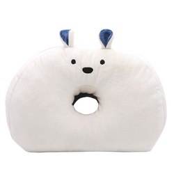CB Japan Carari Zooie Tutum Motchirian Animal Bagel Cushion (Polar Bear) 日本CB Japan Carari Zooie 可爱动物美臀坐垫 (北极熊)