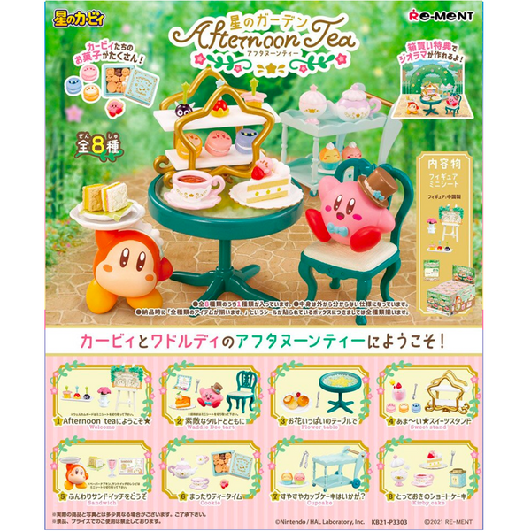Re-ment Kirby Garden Afternoon Tea Blind Box (Single Box) 日本Re-ment盒玩 星之卡比下午茶系列盲盒玩具 (单盒)