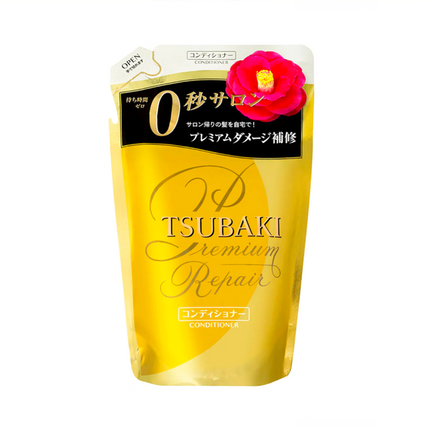 SHISEIDO Tsubaki Premium Repair Conditioner (Refill) 资生堂 丝蓓绮 0秒沙龙美发 金椿高级修护护发素 (替换装) 330ml
