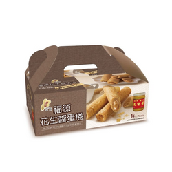 Fu Yuan Peanut Butter Egg Rolls 16pcs/box 福源 花生酱蛋卷 16入/盒