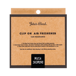John's Blend Clip-on Air Freshener Musk Jasmine 1 Month 日本JOHN’S BLEND 车用芳香剂  (茉莉麝香)