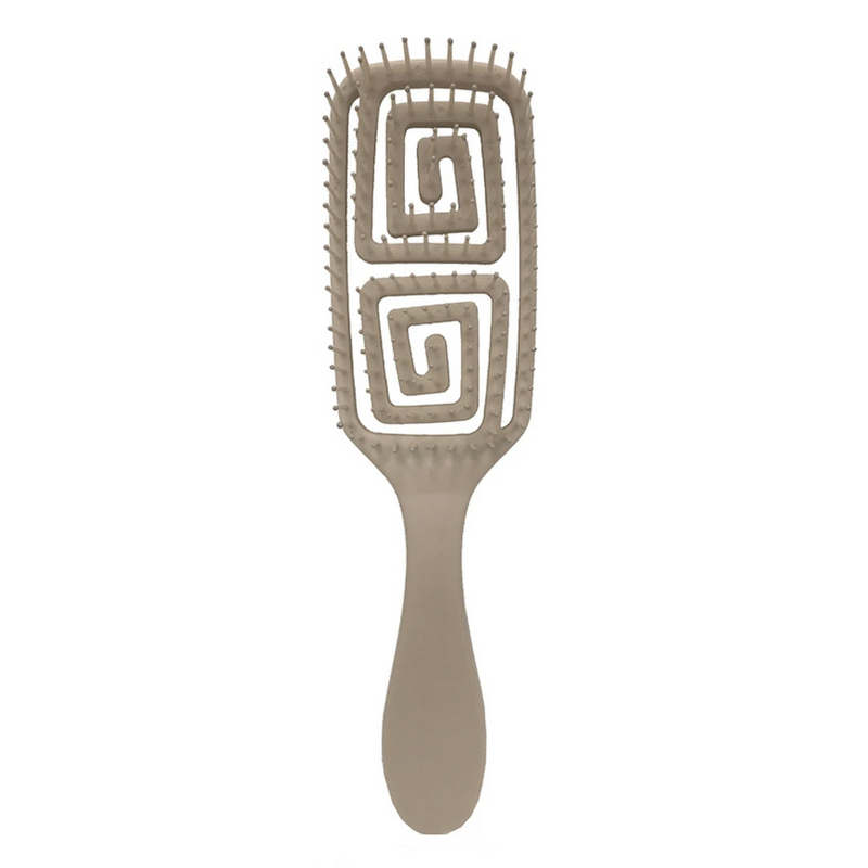 SHOBIDO Wet & Dry Spring Fit Hair Brush (Beige) 妆美堂 超弹力抗纠结轻量梳 (浅褐色)