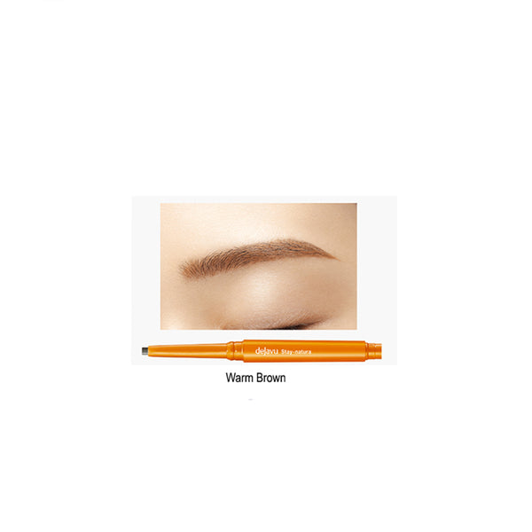 IMJU DEJAVU Natural Lasting Eyebrow Pencil 3, Warm Brown 黛佳碧 自然持色眉笔 (浅棕)