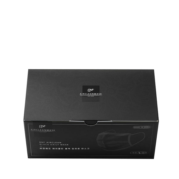 BNF Airclean Black Disposable Mask Box 韩国BNF 一次性黑色口罩 50pcs